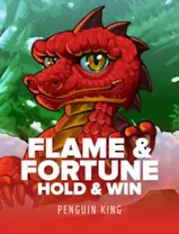 flame and fortune hold and win official logo